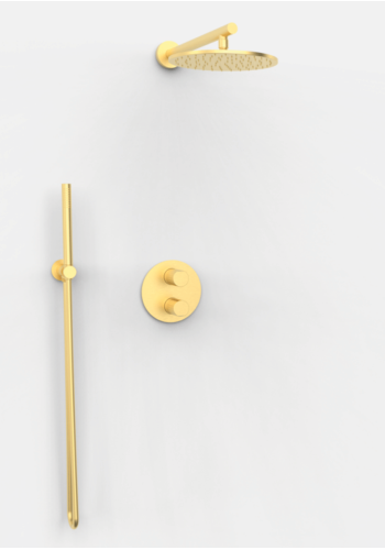 Душова система прихованого монтажу зі змішувачем GRB AURA Brushed Gold PVD 07075588