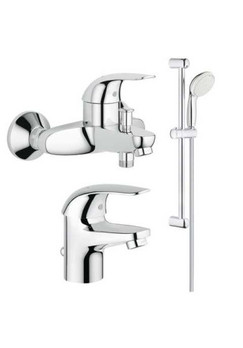 Комплект змішувачів для ванної кімнати Grohe Euroeco New 123226 Комплект змішувачів для ванної кімнати Grohe Euroeco New 123226