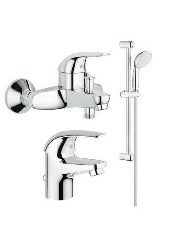 Комплект змішувачів для ванної кімнати Grohe Euroeco New 123226 Комплект змішувачів для ванної кімнати Grohe Euroeco New 123226