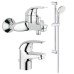 Комплект змішувачів для ванної кімнати Grohe Euroeco New 123226