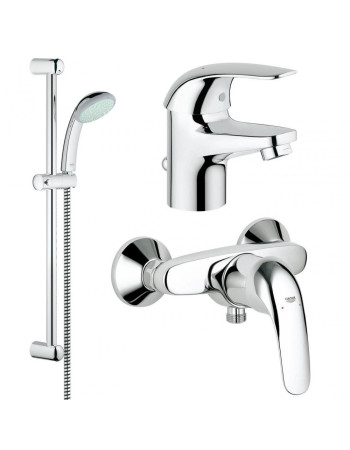 Комплект змішувачів для ванної кімнати Grohe Euroeco New 123232