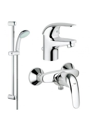 Комплект змішувачів для ванної кімнати Grohe Euroeco New 123232 Комплект змішувачів для ванної кімнати Grohe Euroeco New 123232