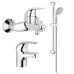 Комплект змішувачів для ванної кімнати Grohe Euroeco New 124428
