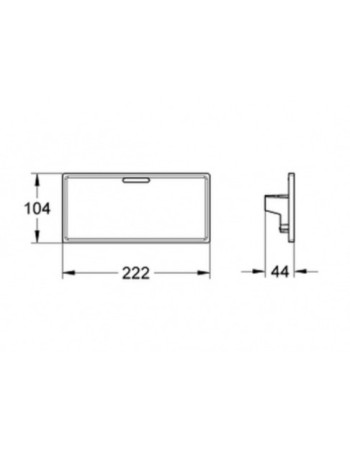 Поличка на термостат Grohe Grohtherm Cube 18700000