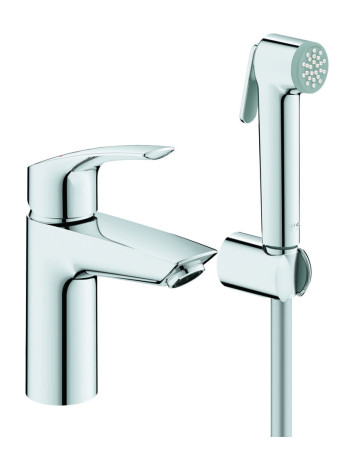 Змішувач для раковини з гігієнічним душем Grohe Eurosmart New 23124003