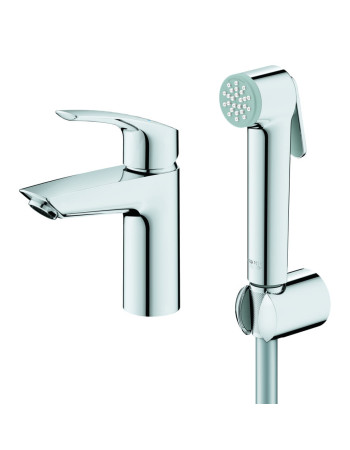 Змішувач для раковини з гігієнічним душем Grohe Eurosmart New 23124003