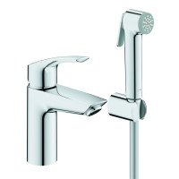 Змішувач для раковини з гігієнічним душем Grohe Eurosmart New 23124003