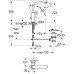Змішувач для раковини L-розміру Grohe Eurocube 2313500E