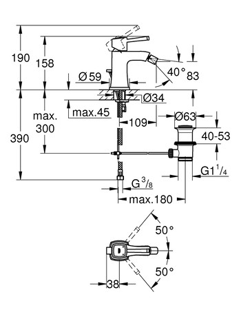 Змішувач для біде Grohe Grandera 23315000