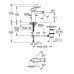 Змішувач для раковини M-розміру Grohe Eurosmart New 23322003