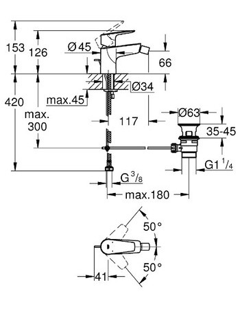 Змішувач для біде Grohe BauEdge New 23331001