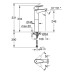 Змішувач на стільницю для раковини XL-розміру Grohe BauEdge New 23761001