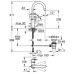 Змішувач для раковини L-розміру Grohe BauLoop New 23763001