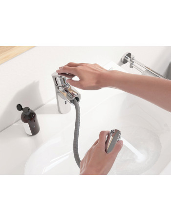 Змішувач для раковини з висувним виливом Grohe Eurosmart New 23976003