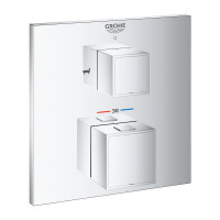 Термостат прихованого монтажу на 2 споживача Grohe Grohtherm Cube 24155000