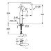 Змішувач на стільницю для раковини XL-розміру Grohe Essence New 24170001