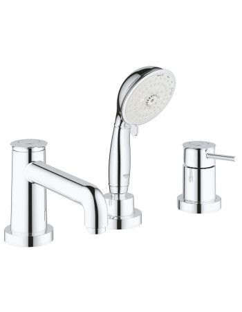Змішувач на борт ванни на 3 отвори Grohe BauClassic 2511800A