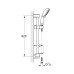 Душовий гарнітур зі штангою, 4 режими струменя Grohe New Tempesta Rustic 26086001
