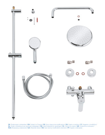 Душова система зі змішувачем для душу Grohe New Tempesta Cosmop. System 26224001