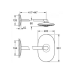 Верхній душ з настінним кронштейном Grohe Rainshower SmartControl 26254000