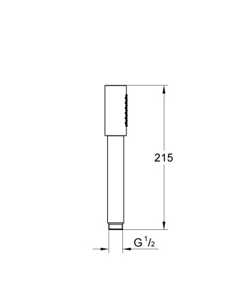 Ручний душ, 1 режим струменя Grohe Sena 26465DL0