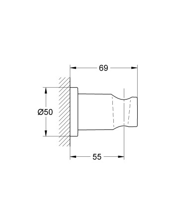 Настінний тримач для ручного душу Grohe Rainshower Neutral 27074AL0