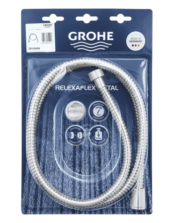 Душовий шланг 1500 Grohe Relexaflex Metal 28105000