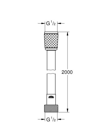Душовий шланг 2000 Grohe Relexaflex 28155001