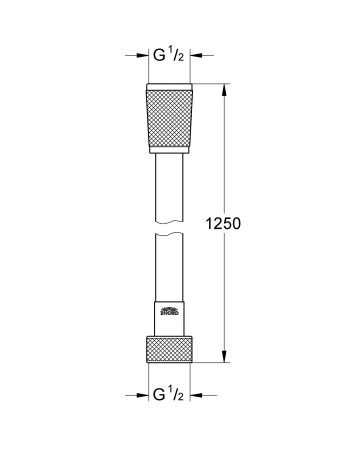 Душовий шланг 1250 Grohe Silverflex 28362000