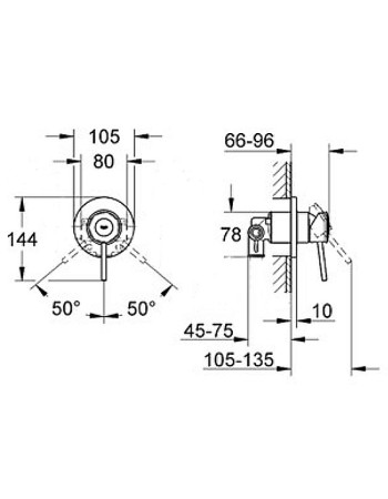 Змішувач для душу Grohe BauClassic 29048000
