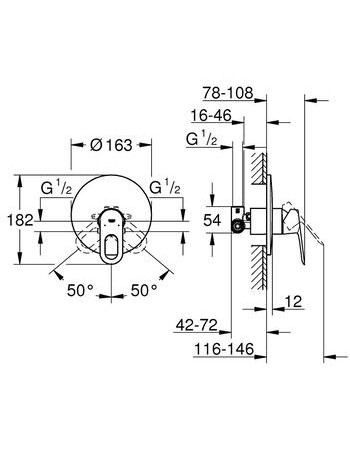 Змішувач для душу Grohe BauLoop 29080000
