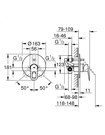 Змішувач для ванни Grohe BauLoop 29081000