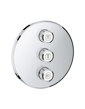 Комплект верхньої монтажної частини для вентиля на 3 виходи Grohe Grohtherm SmartControl 29122000