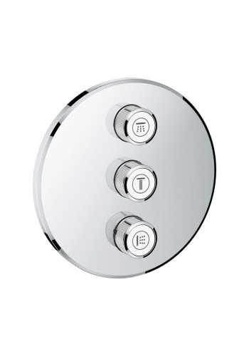 Комплект верхньої монтажної частини для вентиля на 3 виходи Grohe Grohtherm SmartControl 29122000 Комплект верхньої монтажної частини для вентиля на 3 виходи Grohe Grohtherm SmartControl 29122000