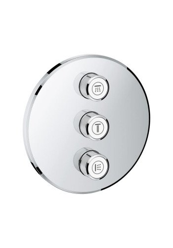 Комплект верхньої монтажної частини для вентиля на 3 виходи Grohe Grohtherm SmartControl 29122000 Комплект верхньої монтажної частини для вентиля на 3 виходи Grohe Grohtherm SmartControl 29122000
