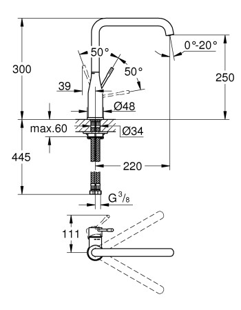 Змішувач для кухні Grohe Essence New 30269000