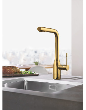 Змішувач для кухні з висувним виливом Grohe Essence New 30270GL0