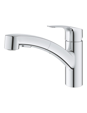 Змішувач для кухні з висувним виливом Grohe Eurosmart New 30305001