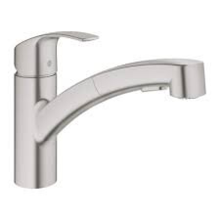 Змішувач для кухні з висувним виливом Grohe Eurosmart 30305DC0