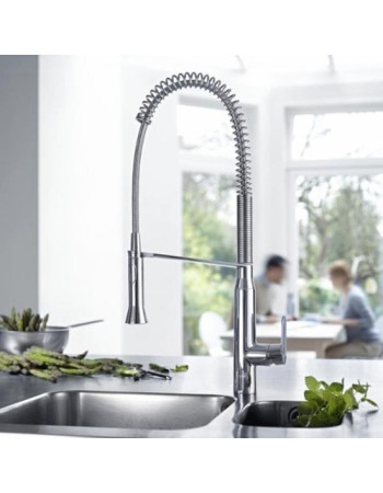 Змішувач для кухні з гнучким виливом Grohe K7 31379000
