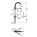 Змішувач для кухні з гнучким виливом Grohe K7 31379000