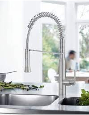 Змішувач для кухні з гнучким виливом Grohe K7 31379DC0