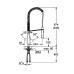 Змішувач для кухні з гнучким виливом Grohe K7 31379DC0