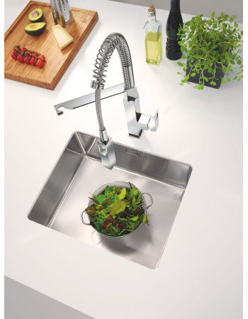Змішувач для кухні з гнучким виливом Grohe Eurocube 31395DC0