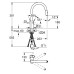 Змішувач для кухні з висувним виливом Grohe Eurosmart Cosmopolitan 31481001