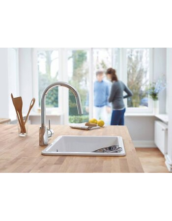 Змішувач для кухні з висувним виливом Grohe Concetto New 31483002