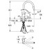 Змішувач для кухні з висувним виливом Grohe Feel 31486001