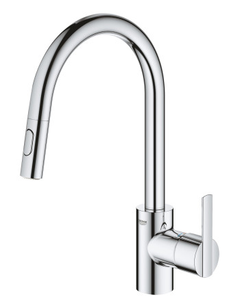 Змішувач для кухні з висувним виливом Grohe Feel 31486001