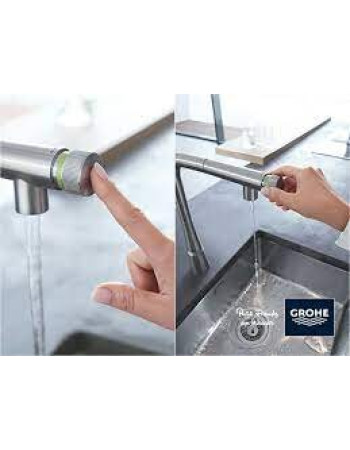 Змішувач для кухні з висувним виливом Grohe Minta SmartControl 31613DC0