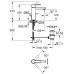 Змішувач для раковини S-розміру Grohe Lineare New 32114001